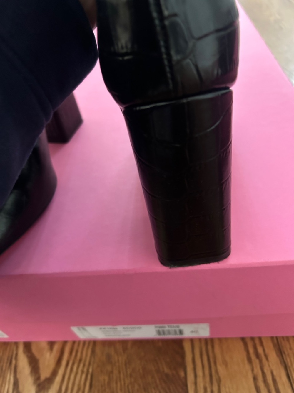 Paris Texas Embossed Croco Anja Boot - Black - Picture 7 of 15